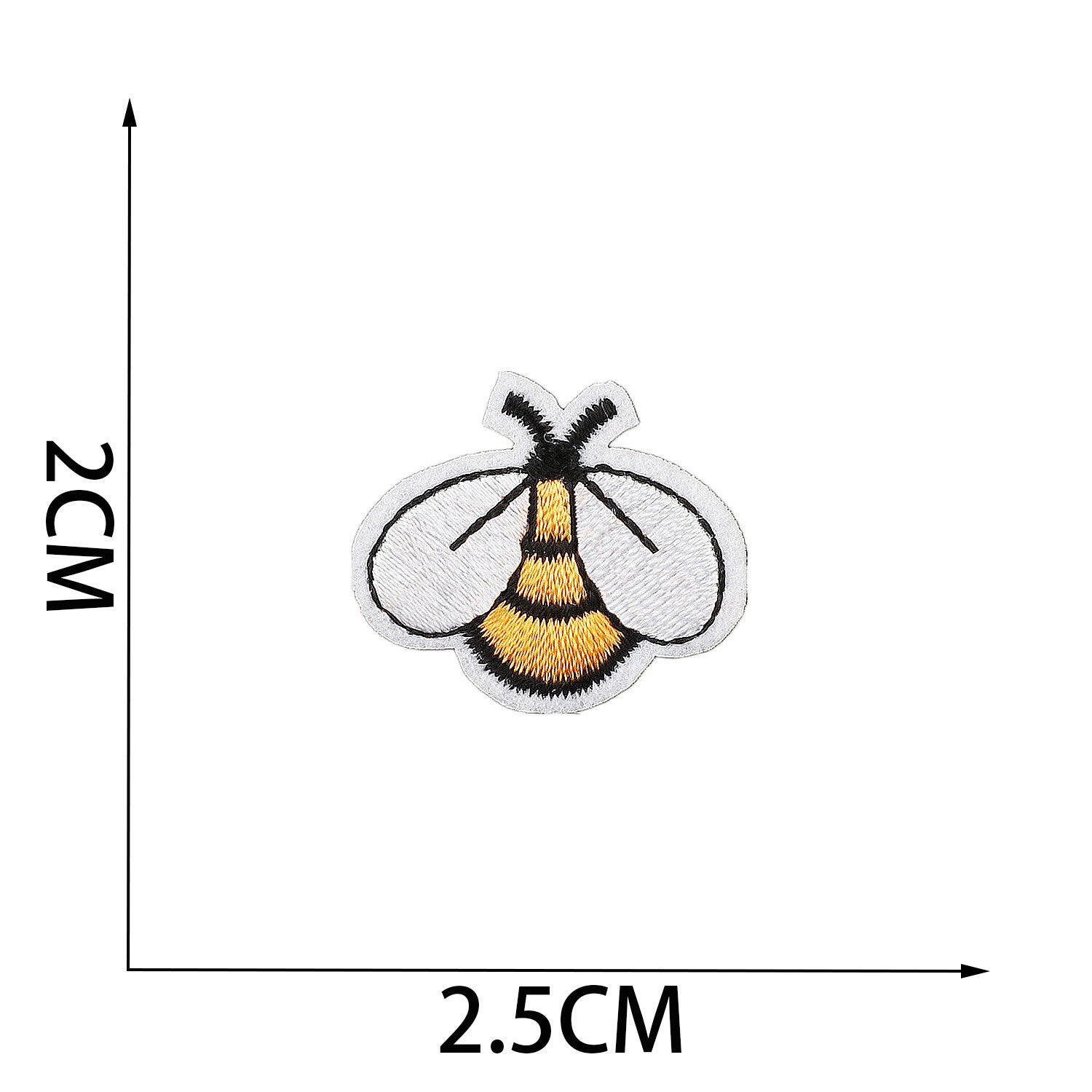 Wholesale Cute Flower, Grass and Bee Embroidery Patch FS